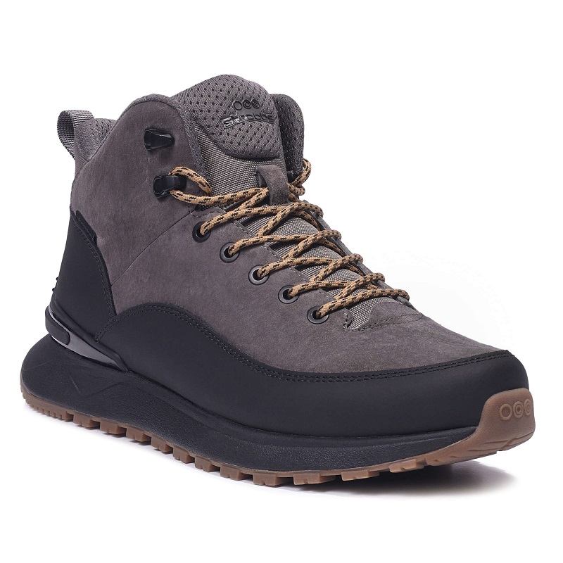 Кроссовки Strobbs с мехом мужские B9439-10 серые.