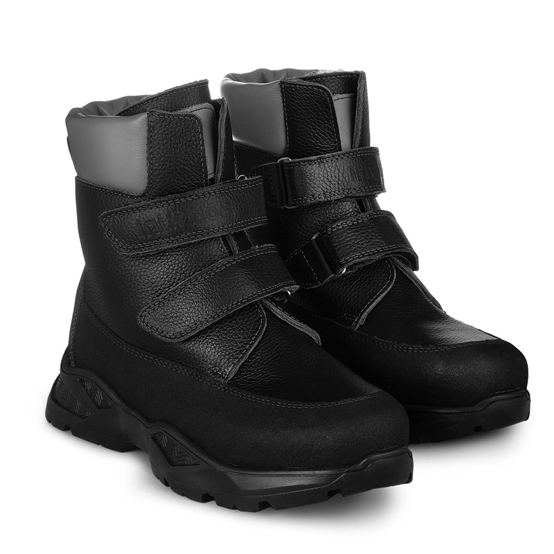 Ботинки Bottilini с шерстью для мальчиков BL-337(5) черные